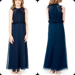 Bari Jay wine color JUNIOR BRIDESMAID dress